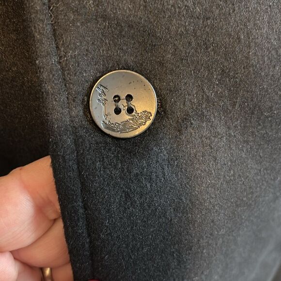Chouyatou Notched Collar 2 Button Slim Wool Blend Trench Overcoat medium NWOT - Picture 6 of 9